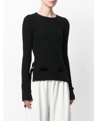 Cashmere In Love Cashmere Velvet Belt Sweater