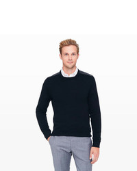 Club Monaco Cashmere Leather Patch Sweater