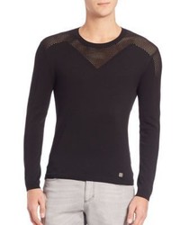 Versace Collection Perforated Crewneck Sweater