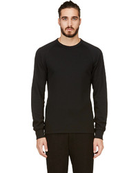 Comme des Garcons Comme Des Garons Homme Plus Black Animal Print Panel Punctured Sweatshirt