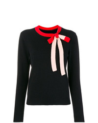 Chinti & Parker Contrasting Bow Tie Sweater