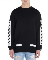 Off-White Cotton Blend Long Sleeve Pullover