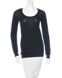 Helmut Lang Crew Neck Cut Out Sweater