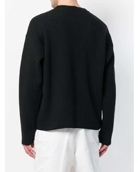 AMI Alexandre Mattiussi Crewneck Oversize Fit Double Face Rib Sweater