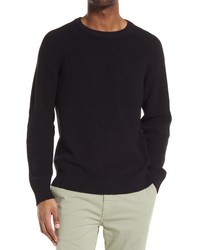Selected Homme Crewneck Sweater In Black At Nordstrom