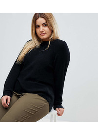 Asos Curve Design Curve Sweater In Fluffy Yarn With Crew Neck