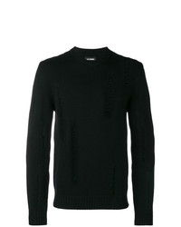 Les Hommes Distressed Detail Sweater