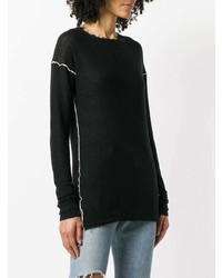 Helmut Lang Distressed Edge Sweater