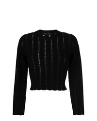 Proenza Schouler Embroidered Cropped Sweater
