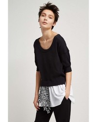 French Connection Fulaga Lace Knit Scoop Neck Jumper