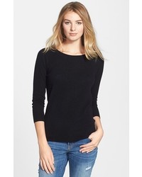 Halogen Lightweight Cashmere Sweater Black Medium P