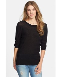 Halogen Stripe Pattern Sweater Black X Small