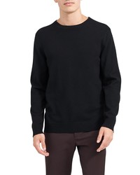 Theory Hilles Cashmere Crewneck Sweater In Black At Nordstrom