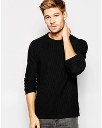 Selected Homme Textured Knitted Crew Neck Sweater
