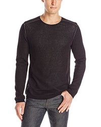 John Varvatos Star Usa Double Layer Long Sleeve Crew Neck Sweater