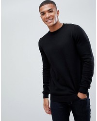 New Look Jumper With Crew Neck In Black