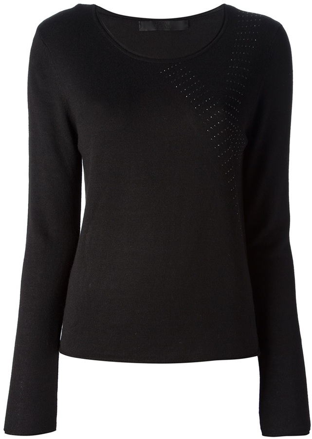 Karl Lagerfeld Round Neck Sweater | Where to buy & how to wear