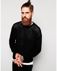 American Apparel Knitted Fishermans Crew Neck Sweater