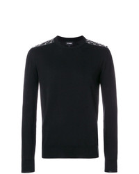 Les Hommes Laced Up Shoulders Sweater