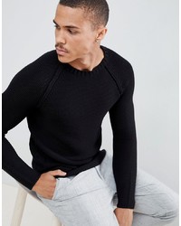 ONLY & SONS Long Line Knitted Jumper