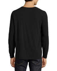 UGG Long Sleeve Cotton Blend T Shirt Black
