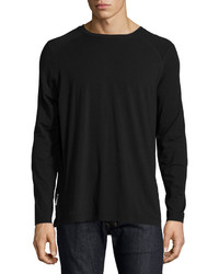 UGG Long Sleeve Cotton Blend T Shirt Black