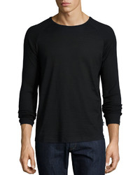 Hugo Boss Long Sleeve Jersey T Shirt Black