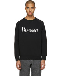 MAISON KITSUNÉ Maison Kitsun Black Parisien Pullover
