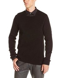 Calvin Klein Mercerized Cotton Texture Crew Neck Sweater