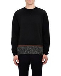 Kolor Mixed Media Sweater Black