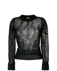 N°21 N21 Open Knit Feather Sweater, $707 | farfetch.com | Lookastic