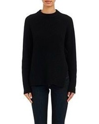 Proenza Schouler Notched Slit Sweater Black