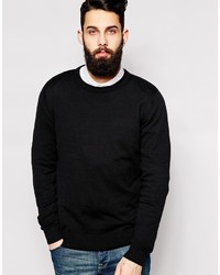 Only Sons Only Sons Knitted Cotton Crew Neck Sweater