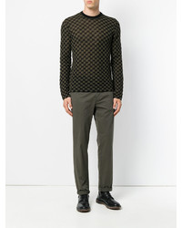 Lanvin Patterned Crew Neck Sweater