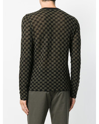 Lanvin Patterned Crew Neck Sweater