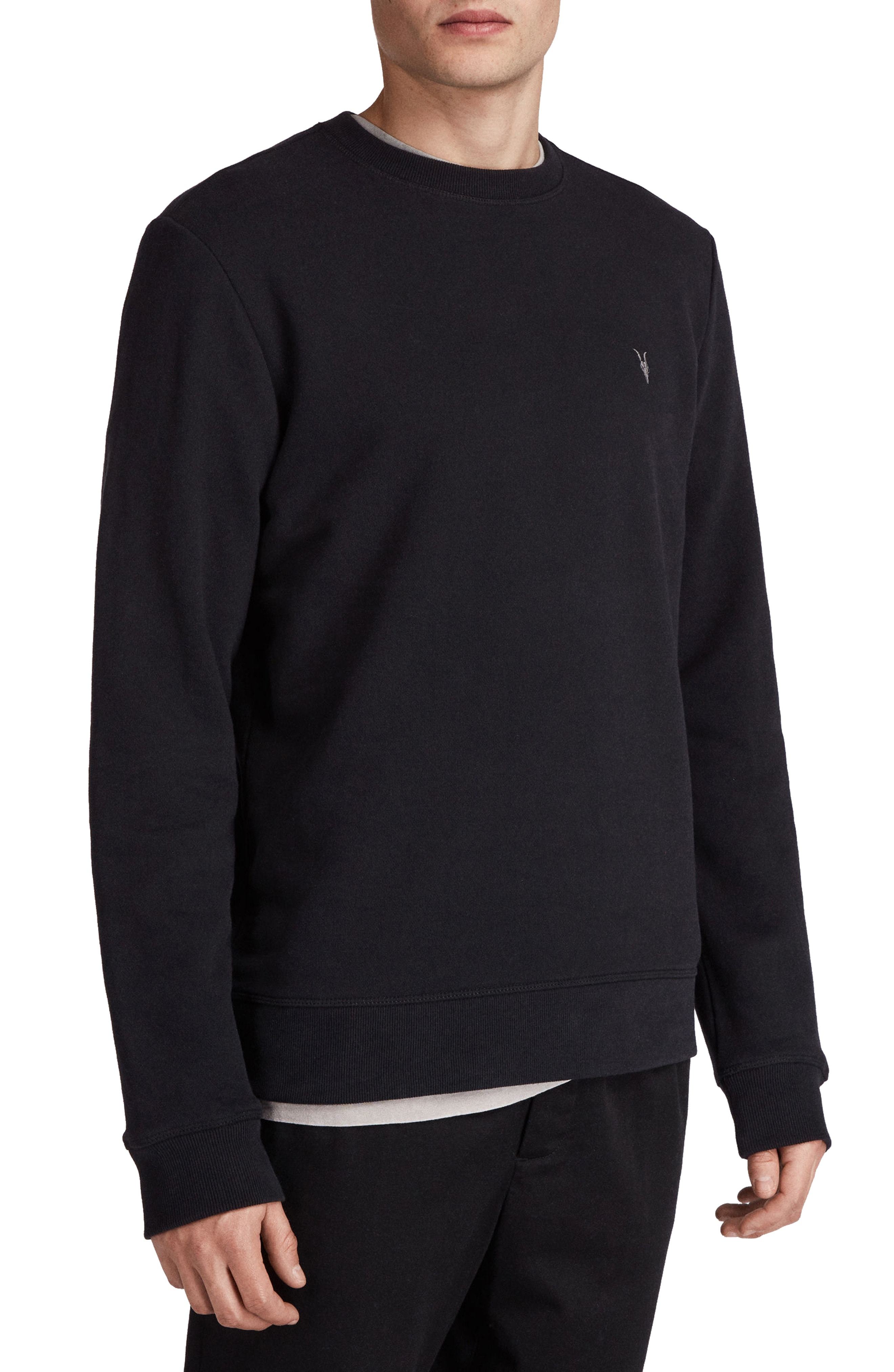 slim crew neck sweatshirt