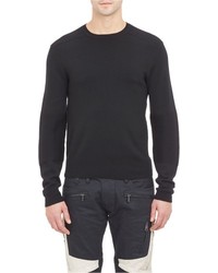 Ralph Lauren Black Label Rib Detail Crewneck Sweater Black