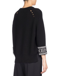 Kenzo Ribbed Sport Comfort Sweater Black