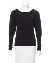 Theory Scoop Neck Wool Sweater