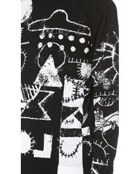 Kenzo Scribble Ufo Tubular Jacquard Sweater