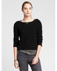 Banana Republic Seed Stitch Cropped Pullover