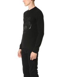 Kenzo Silicon Tiger Wool Textured Pullover