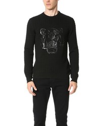 Kenzo Silicon Tiger Wool Textured Pullover