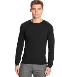 Calvin Klein Solid Merino Wool Raglan Crew Neck Sweater