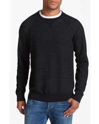 Splendid Reversible Thermal Crewneck Sweatshirt Black Small