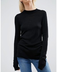 Asos Sweater With Crew Neck In Soft Yarn