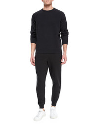 Alexander Wang T By Washed Cotton Crewneck Sweatshirt Tapered Sweatpants