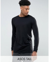 Asos Tall Longline Long Sleeve T Shirt With Crew Neck