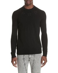 Givenchy Tonal Star Wool Sweater