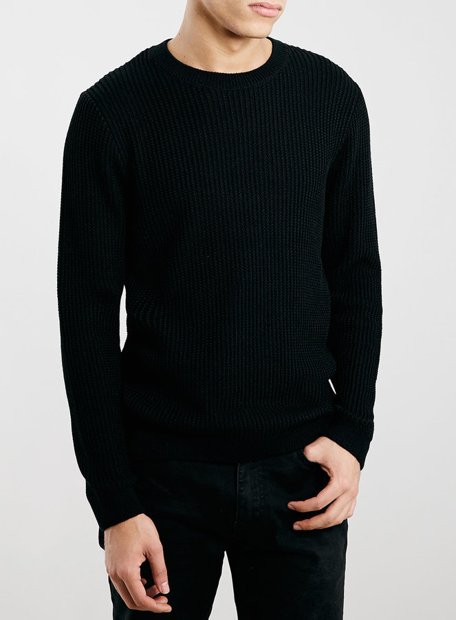 black round neck sweater